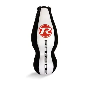 Double End Buffalo Leather Punch Bag - Black / White / Red