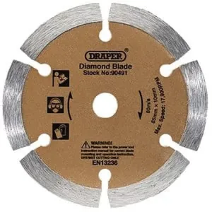 Draper Segmented Diamond Blade, 85Mm Dr-90491