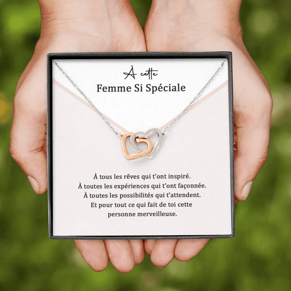 ETERNITY • Collier Femme Speciale Double Cœur