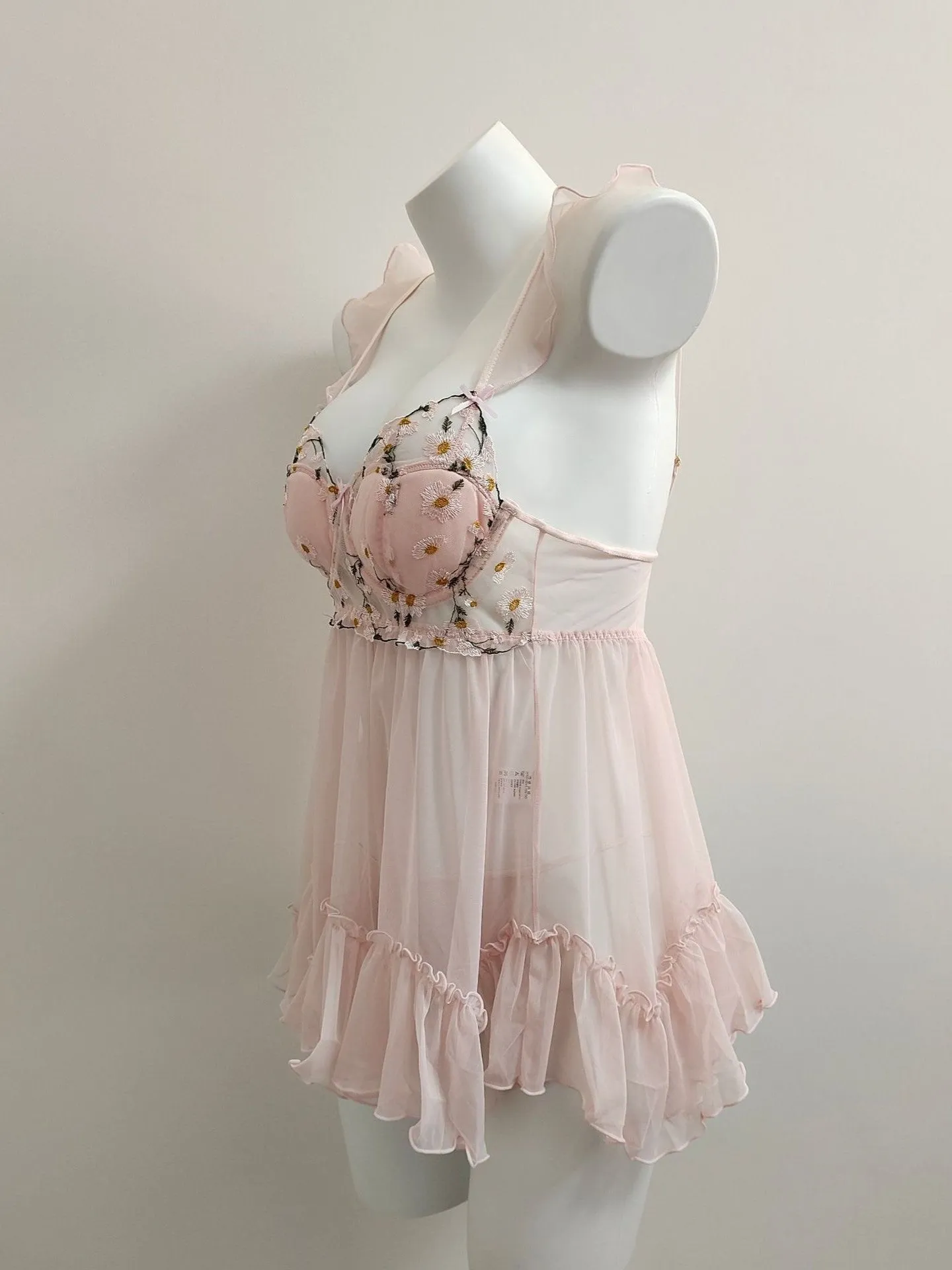 Floral Embroidered Babydoll