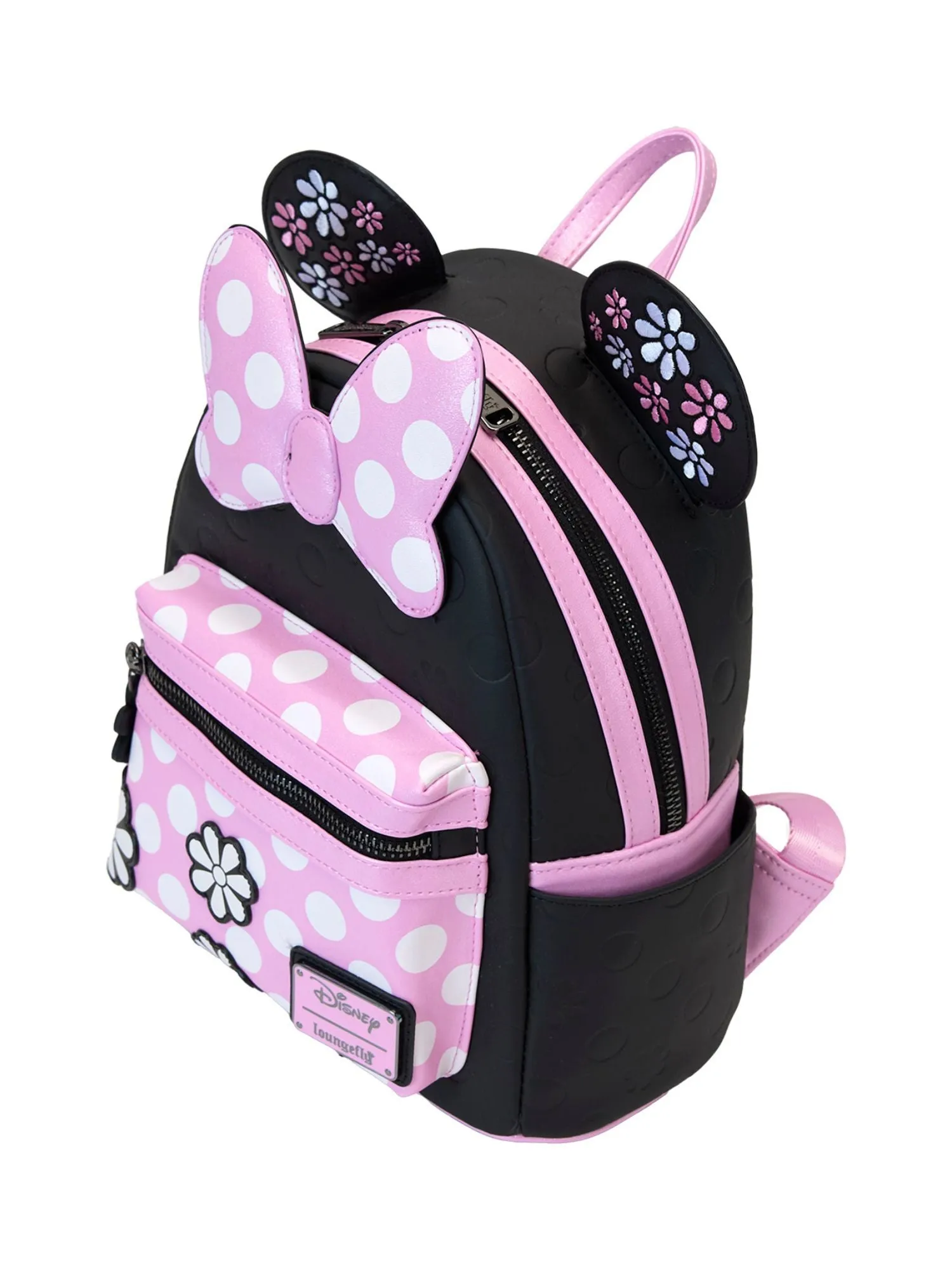 Loungefly x Disney Minnie Mouse Mini Backpack Floral Rock The Dots