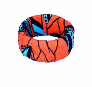 Peapod Hex Snap Thick Ankara Bangle
